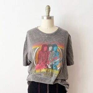 Unisex Joan Jett Blackhearts T-Shirt Gray Bad Reputation Tour 1980 Graphic Tee